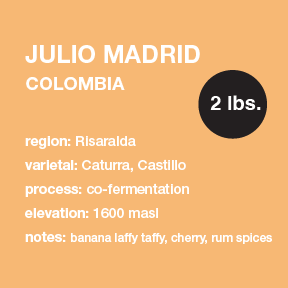 **NEW** COLOMBIA Julio Madrid // cofermentation