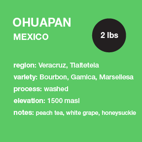 **NEW** MEXICO Ohuapan 2 lbs. bag