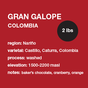 **NEW** COLOMBIA Gran Galope 2 lbs. bag