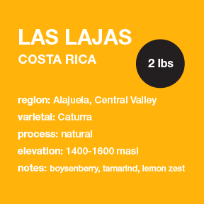 **NEW** COSTA RICA Las Lajas 2 lbs. bag