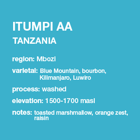 **NEW** TANZANIA Itumpi AA 12 oz. bag