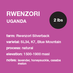 **NEW** UGANDA Rwenzori 2 lbs. bag