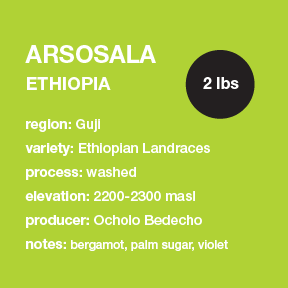 **NEW** ETHIOPIA Arsosala 2 lbs. bag