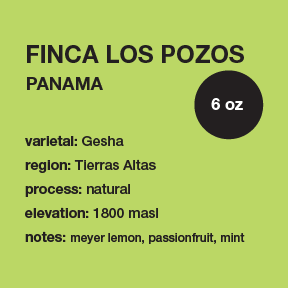 Photo of Panama Finca Los Pozos 6 Oz Only