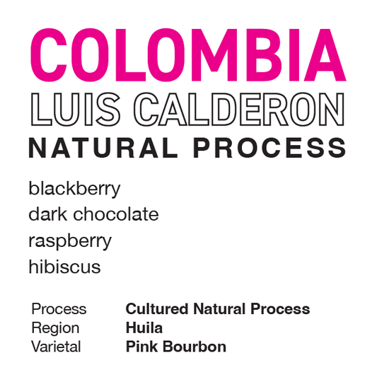 **NEW** COLOMBIA Luis Calderon (Cultured Natural Process)