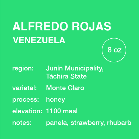 **NEW** VENEZUELA Alfredo Rojas 8 oz. bag