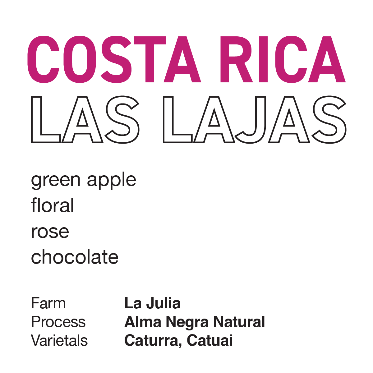 **NEW** COSTA RICA Las Lajas