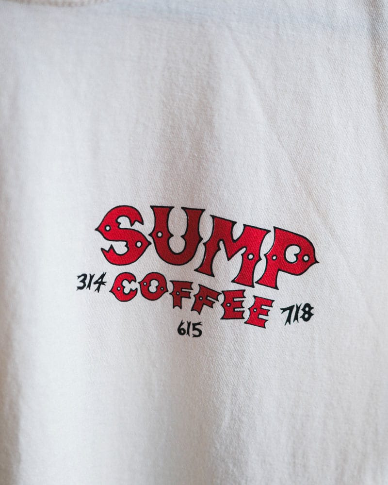 **NEW** Night at CBGB // Red and Black on Beige T-Shirt